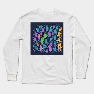 cute ghosts halloween Long Sleeve T-Shirt